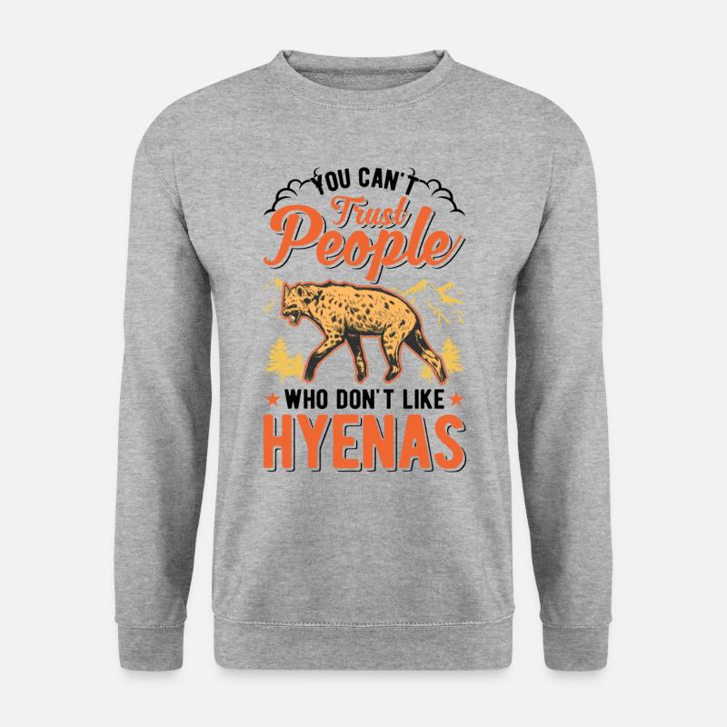 Hyena Gift Aardwolf Hyena - Unisex Sweatshirt - salt & pepper