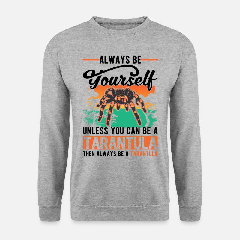 Tarentule Cadeau Tarentule - Sweat-shirt Unisexe - gris chiné