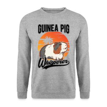 Guinea pig whisperer - Unisex Sweatshirt - salt & pepper - Front - Alina (178cm) & Michal (187cm)