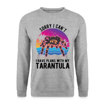 Tarantula Spider Tarantula - Unisex Sweatshirt - salt & pepper - Front - Alina (178cm) & Michal (187cm)
