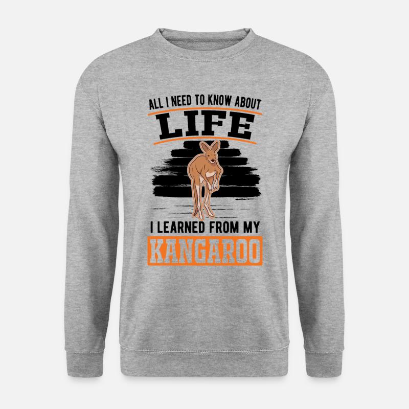 Kangaroo Australia Australian Kangaroo - Unisex Sweatshirt - salt & pepper
