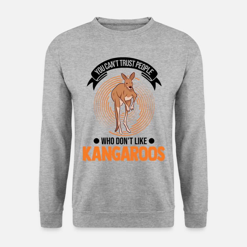 Kangaroo Australia Australian Kangaroo - Unisex Sweatshirt - salt & pepper