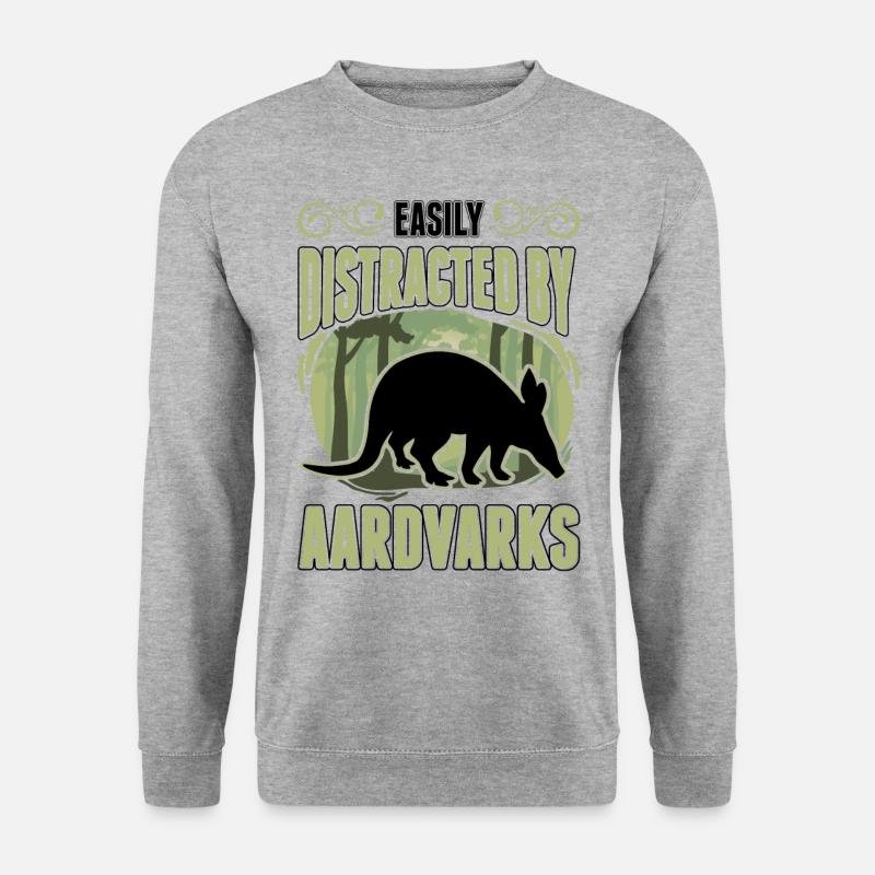 Facilement distrait par Aardvarks Aardvark - Sweat-shirt Unisexe - gris chiné