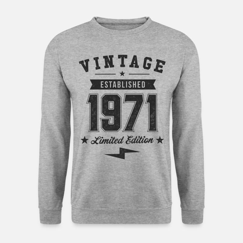 Millésime 1971 - Sweat-shirt Unisexe - gris chiné