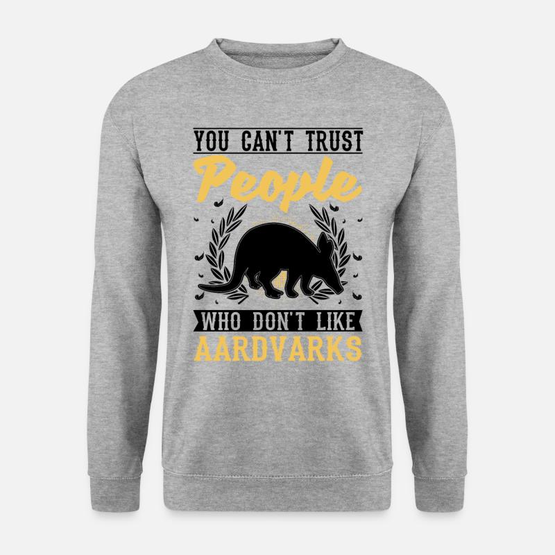 Aardvark Cadeau Aardvark - Sweat-shirt Unisexe - gris chiné