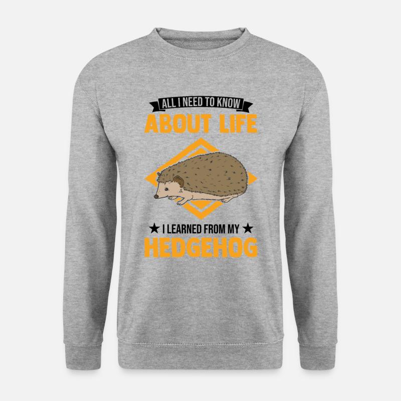 Hedgehog Gift Stacheligel - Unisex Sweatshirt - salt & pepper