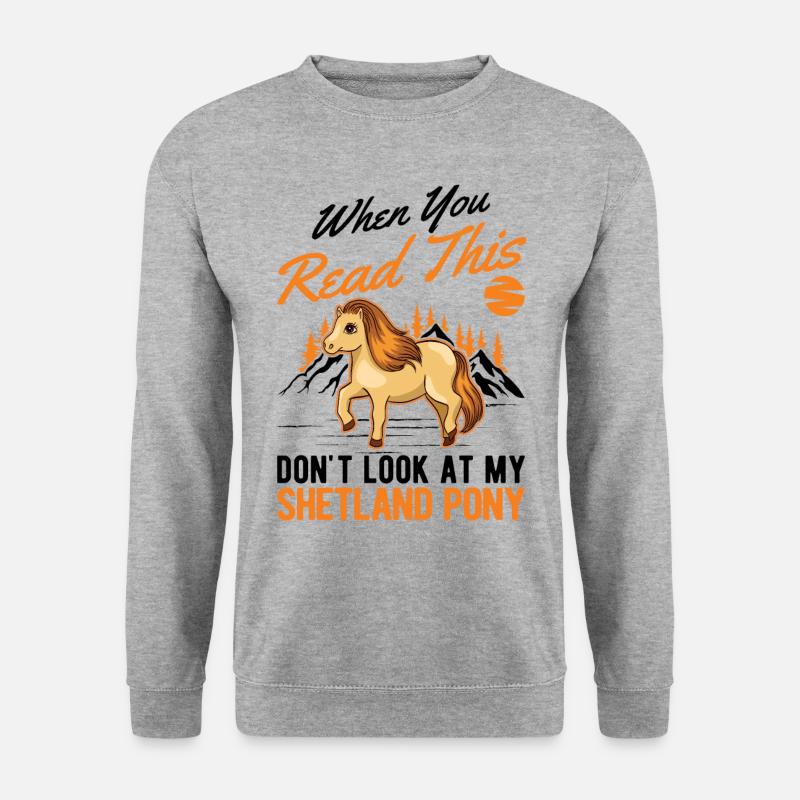 Shetland Pony Gift Shetty - Unisex Sweatshirt - salt & pepper