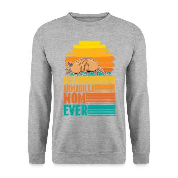 Meilleure maman tatou de tous les temps Gürteltier - Sweat-shirt Unisexe - gris chiné - Devant - Alina (178cm) & Michal (187cm)