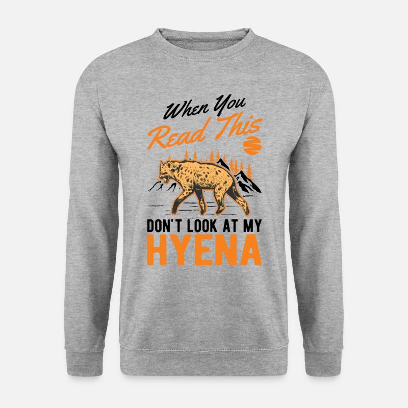 Hyena Gift Aardwolf Hyena - Unisex Sweatshirt - salt & pepper