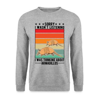 Cadeau de tatou Maître à l’omet - Sweat-shirt Unisexe - gris chiné - Devant - Alina (178cm) & Michal (187cm)