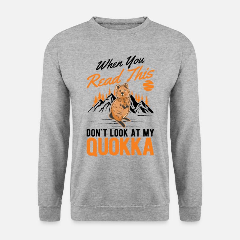 Quokka Gift Short-tailed Kangaroo - Unisex Sweatshirt - salt & pepper