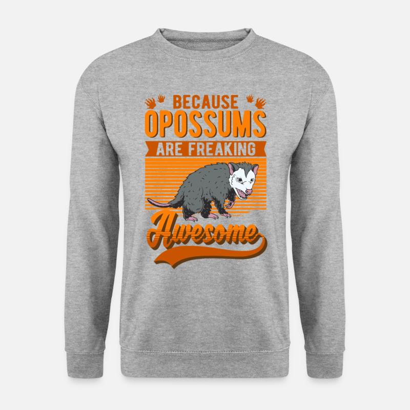 Because Opossums are freaking awesome - Unisex Sweatshirt - salt & pepper