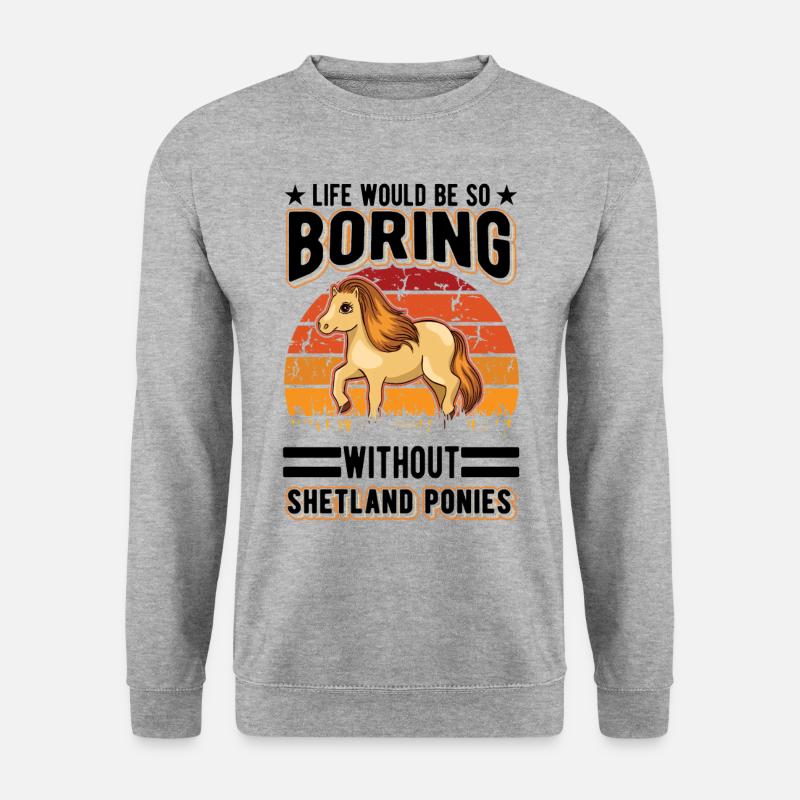 Shetland Pony Gift Shetty - Unisex Sweatshirt - salt & pepper