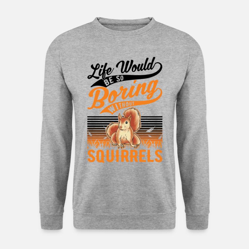 Squirrel Gift Squirrel Grey Squirrel - Unisex Sweatshirt - salt & pepper