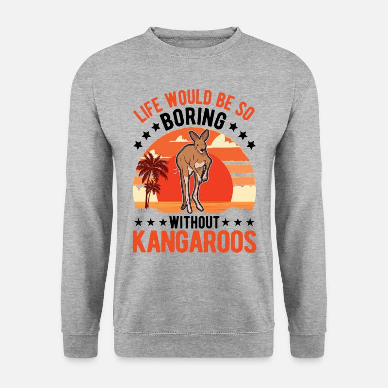Australian Kangaroo Australia Kangaroo - Unisex Sweatshirt - salt & pepper