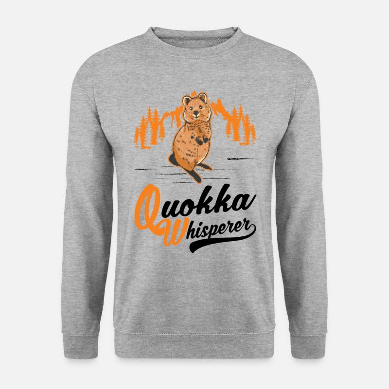 Quokka Whisperer Short-tailed Kangaroo - Unisex Sweatshirt - salt & pepper