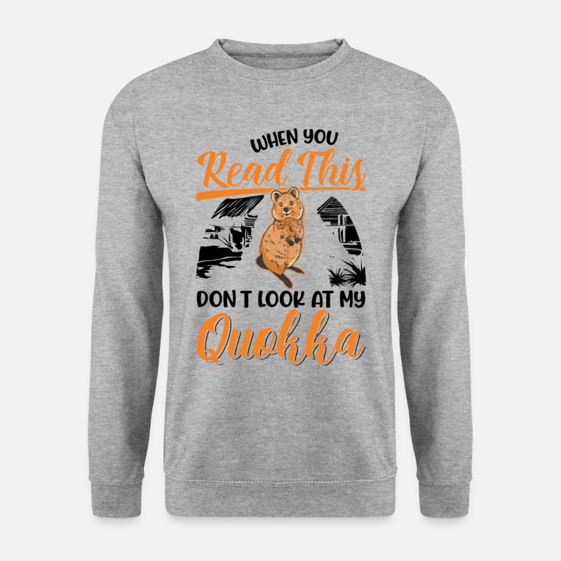 Quokka Gift Short-tailed Kangaroo - Unisex Sweatshirt - salt & pepper