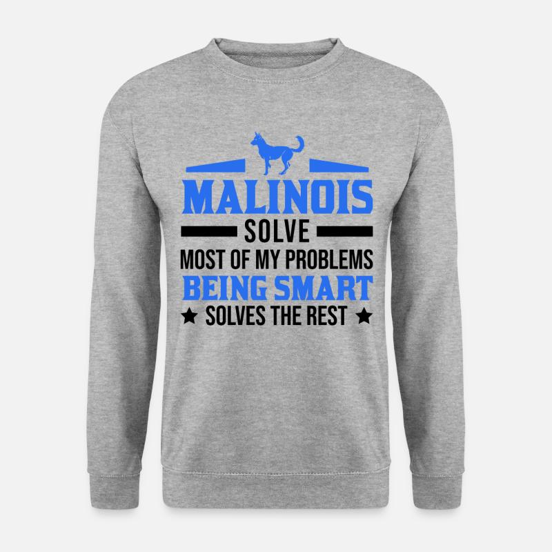 Malinois Gift Belgian Shepherd - Unisex Sweatshirt - salt & pepper