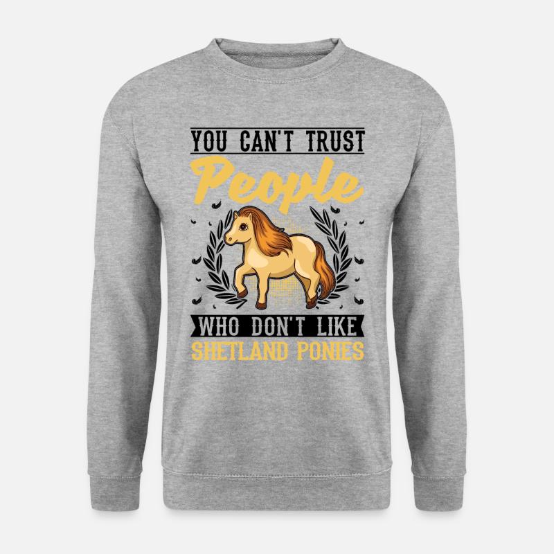 Shetland Pony Gift Shetty - Unisex Sweatshirt - salt & pepper