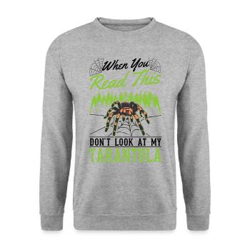 Tarentule Cadeau Araignée Tarentule - Sweat-shirt Unisexe - gris chiné - Devant - Alina (178cm) & Michal (187cm)