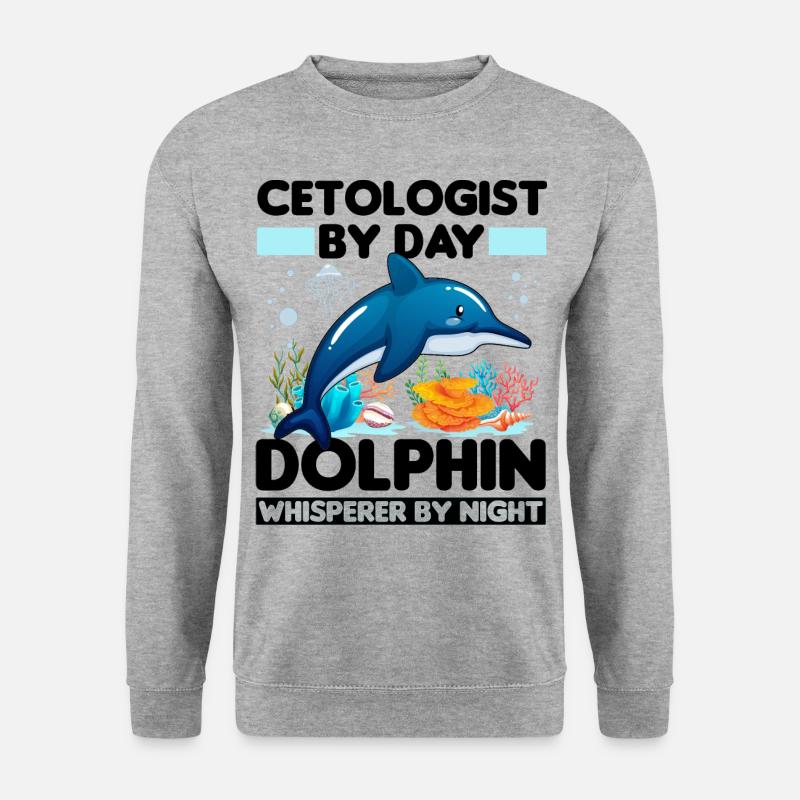 Meeresbiologie - Unisex Pullover - Weißgrau meliert