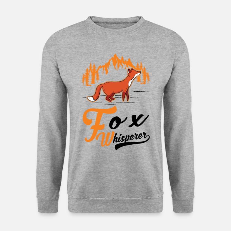 Fuchsflüsterer Fox Whisperer Fuchs - Unisex Sweatshirt - salt & pepper