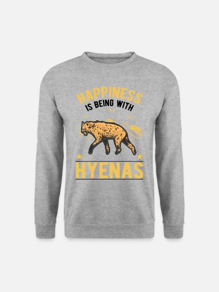 Hyena Lucky Aardwolf Hyena - Unisex Sweatshirt - salt & pepper