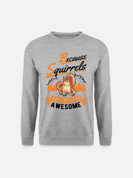 Squirrel Gift Squirrel Grey Squirrel - Unisex Sweatshirt - salt & pepper