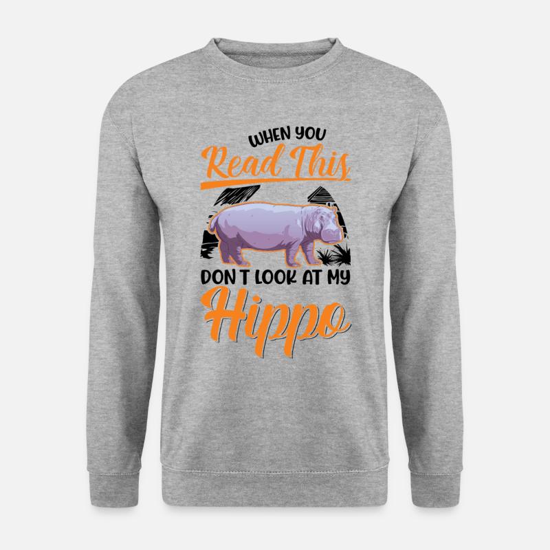 Hippo lover Hippo Hippo - Unisex Sweatshirt - salt & pepper