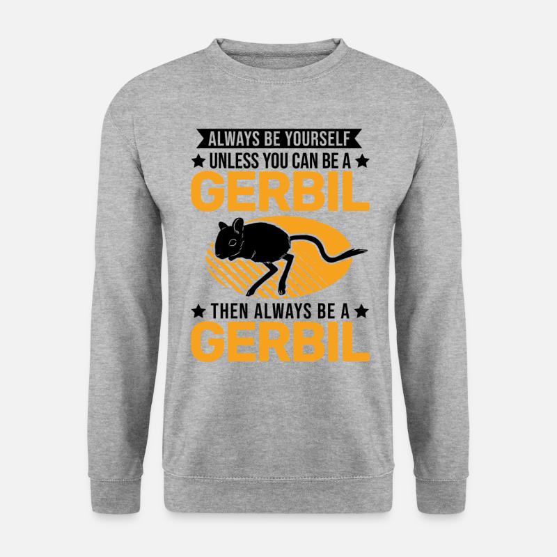 Gerbil Gift Racing Rat Gerbil - Unisex Sweatshirt - salt & pepper