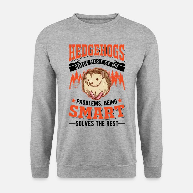 Hedgehog Gift Stacheligel - Unisex Sweatshirt - salt & pepper