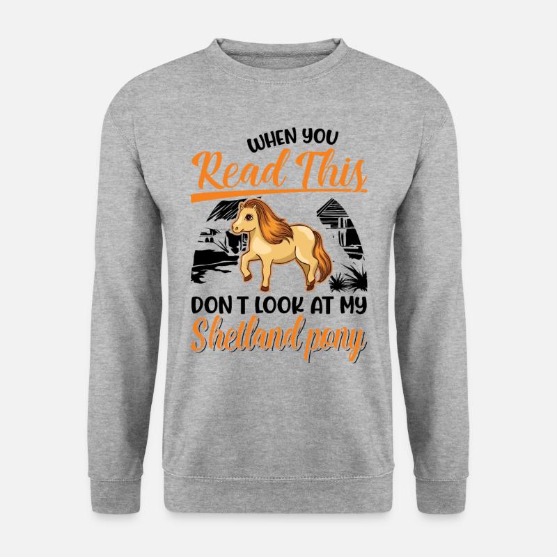 Shetland Pony Gift Shetty - Unisex Sweatshirt - salt & pepper