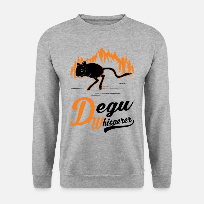 Degu Whisperer Forest Degu - Unisex Sweatshirt - salt & pepper