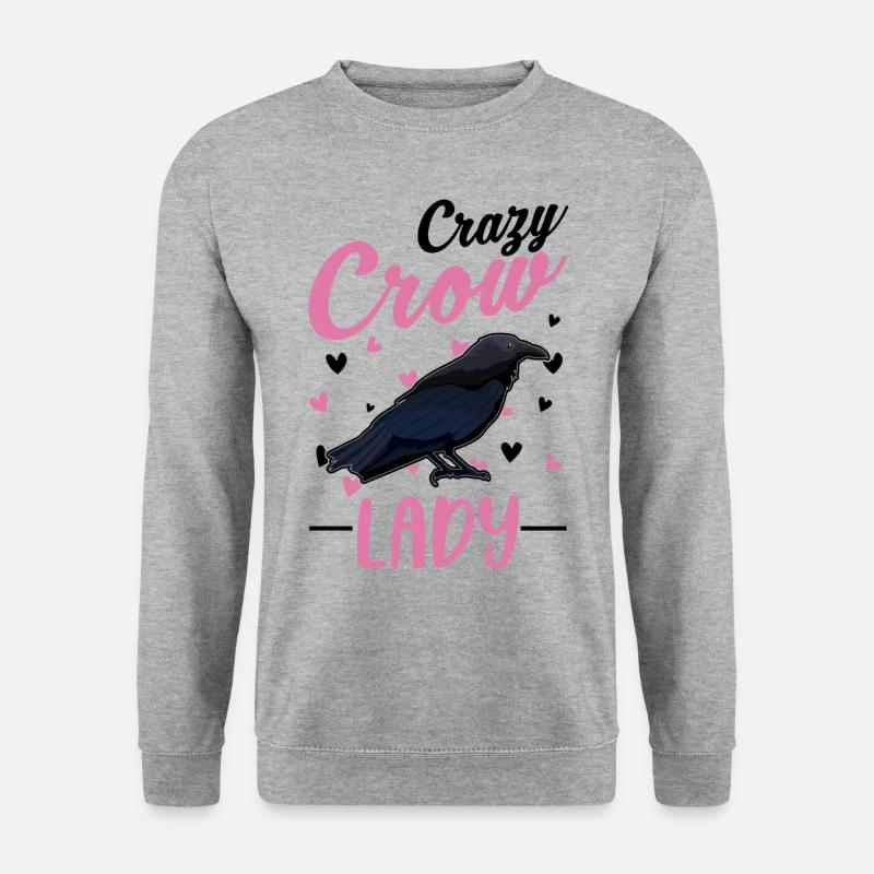 Crazy Crows Mrs. Raven - Unisex Sweatshirt - salt & pepper