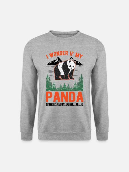 Panda Lover Panda Bear Gift - Unisex Sweatshirt - salt & pepper