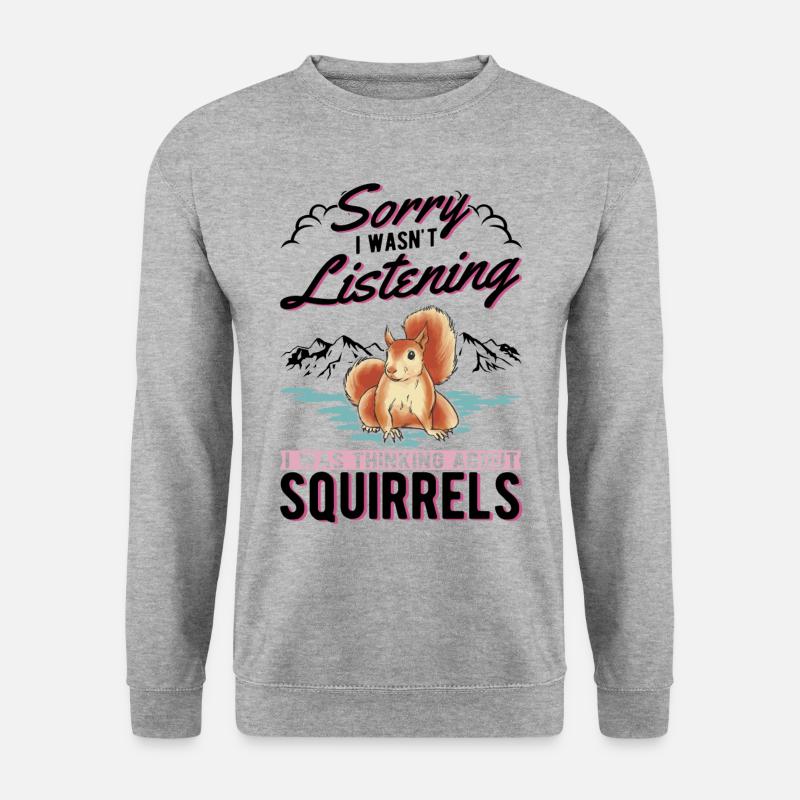 Squirrel Gift Grey Squirrel - Unisex Sweatshirt - salt & pepper