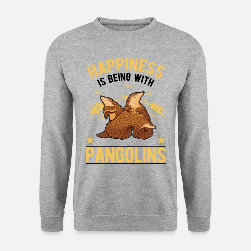 Pangolin Lucky Pangolin - Unisex Sweatshirt - salt & pepper