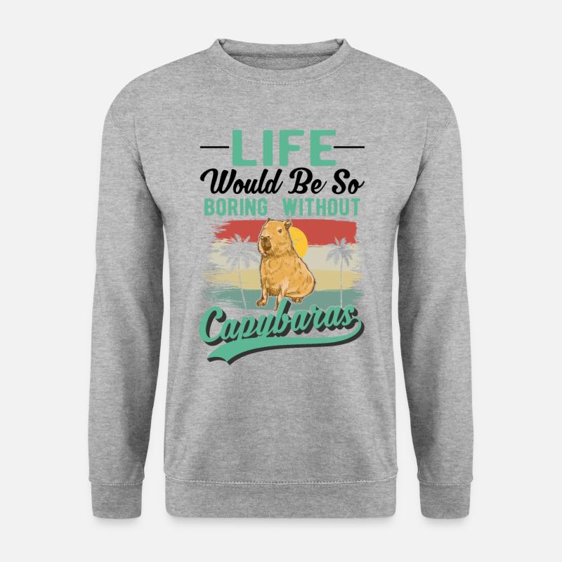 Capybara Cadeau Capibara Capybara - Sweat-shirt Unisexe - gris chiné