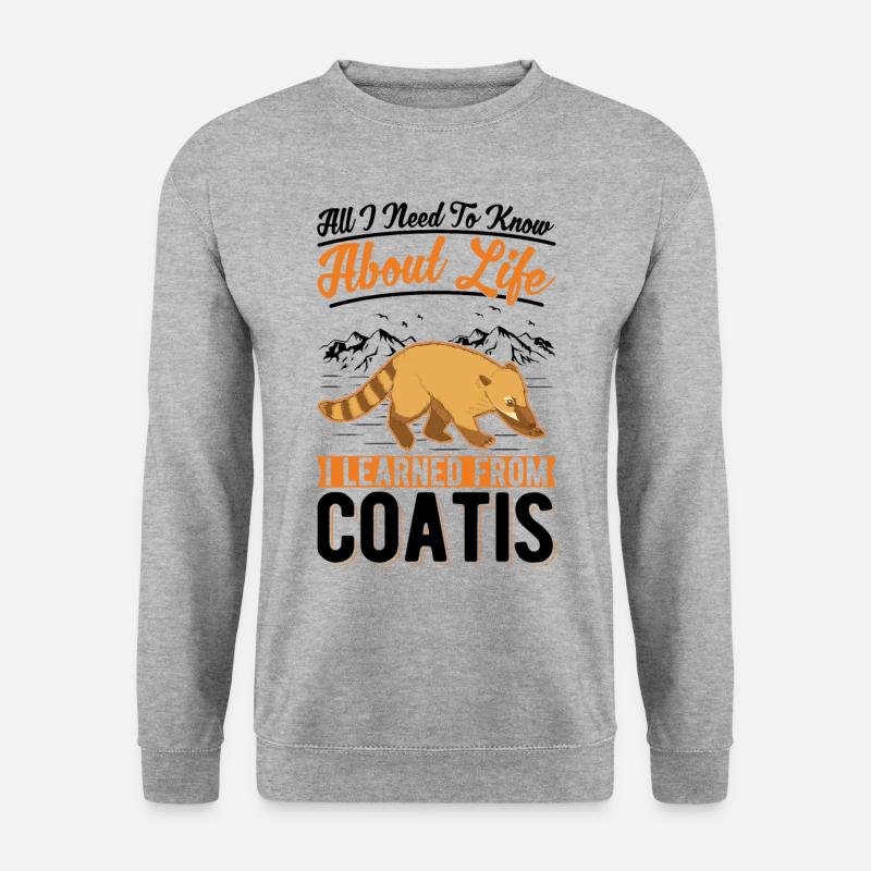 Coati Cadeau Proboscis Bear Coati - Sweat-shirt Unisexe - gris chiné