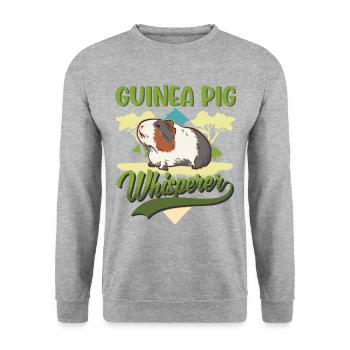 Guinea pig whisperer - Unisex Sweatshirt - salt & pepper - Front - Alina (178cm) & Michal (187cm)