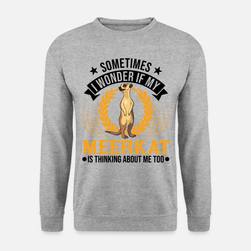 Erdmännchen Surikat Meerkat - Unisex Sweatshirt - salt & pepper