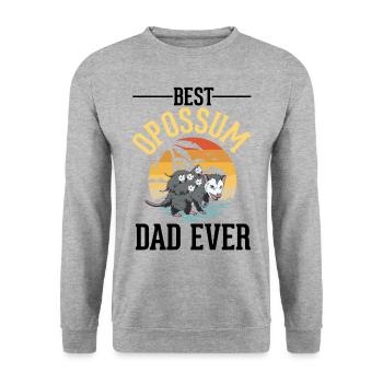Meilleur opossum Papa Possum Marsupial - Sweat-shirt Unisexe - gris chiné - Devant - Alina (178cm) & Michal (187cm)