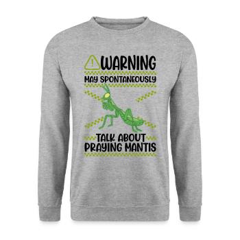 Praying mantis mantis mantis mantis - Unisex Sweatshirt - salt & pepper - Front - Alina (178cm) & Michal (187cm)