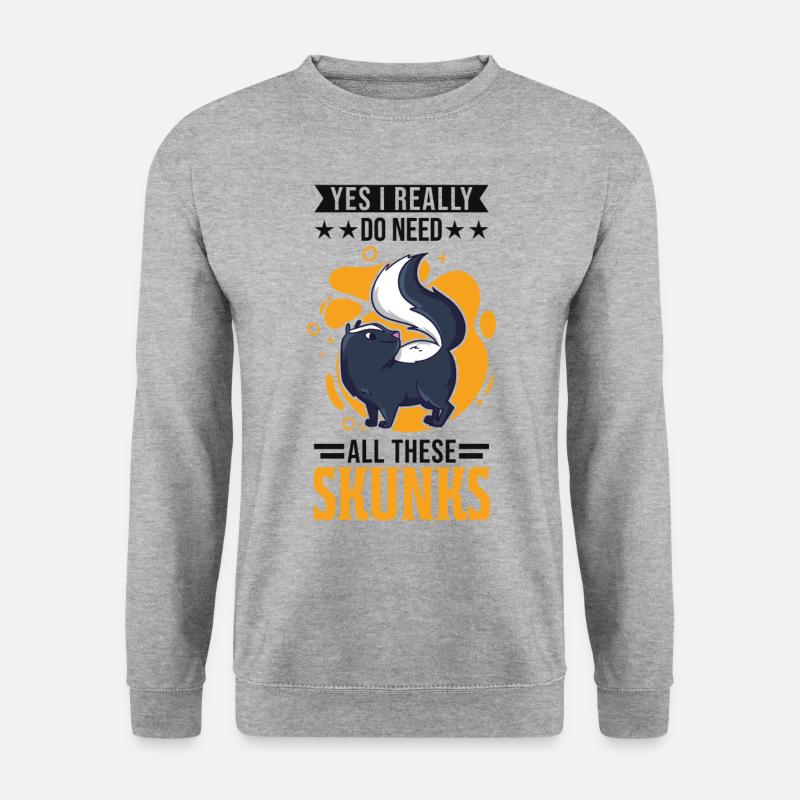 Skunk Gift - Unisex Sweatshirt - salt & pepper