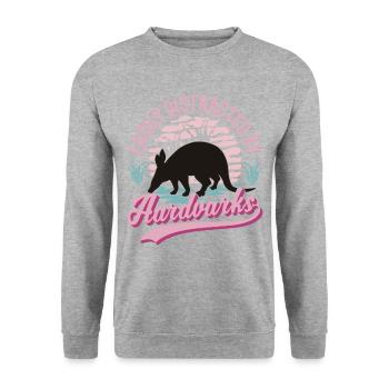 Facilement distrait par Aardvarks Aardvark Aardvark - Sweat-shirt Unisexe - gris chiné - Devant - Alina (178cm) & Michal (187cm)