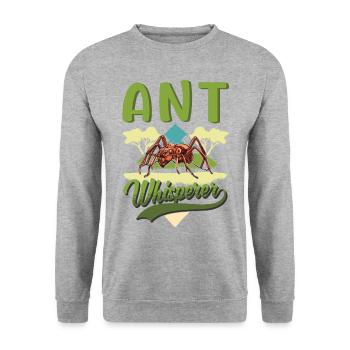 Ants Whisperer Anthill Ant Whisperer - Unisex Sweatshirt - salt & pepper - Front - Alina (178cm) & Michal (187cm)