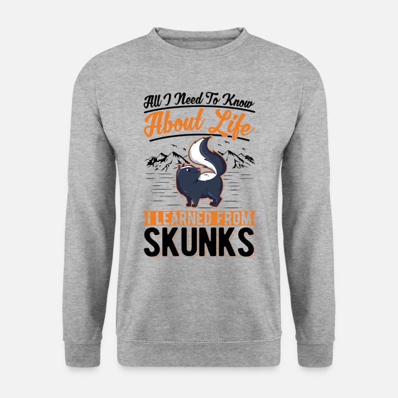Skunk Gift - Unisex Sweatshirt - salt & pepper
