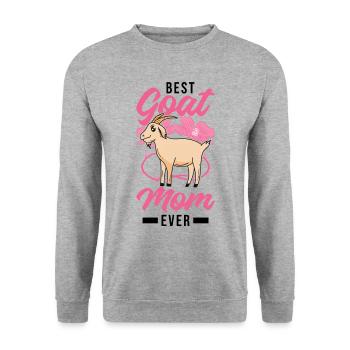 Meilleures chèvres, maman, hôtesse de chèvre, éleveur de chèvres - Sweat-shirt Unisexe - gris chiné - Devant - Alina (178cm) & Michal (187cm)