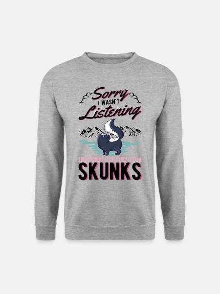 Skunk Gift - Unisex Sweatshirt - salt & pepper