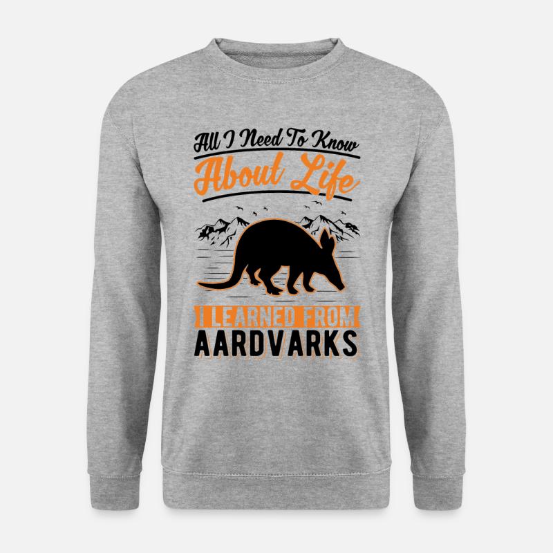 Aardvark Gift Aardvark - Unisex Sweatshirt - salt & pepper